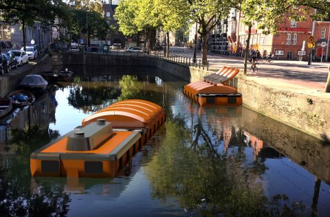 Haalt Amsterdam straks vuilnis op met zelfvarende e-bootjes?